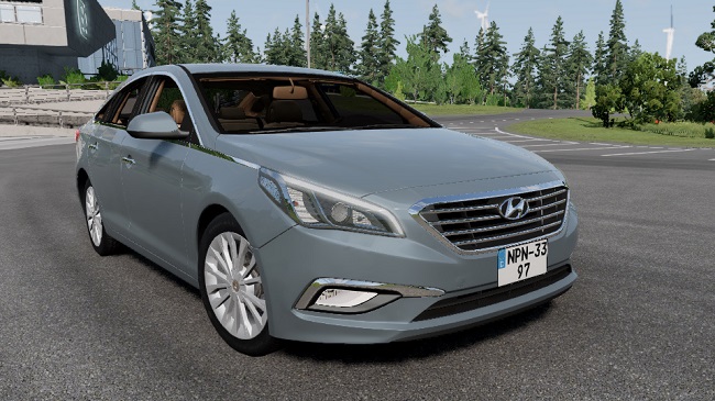 Hyundai Sonata LF (2014) v1.0 для BeamNG.drive (0.27.x)
