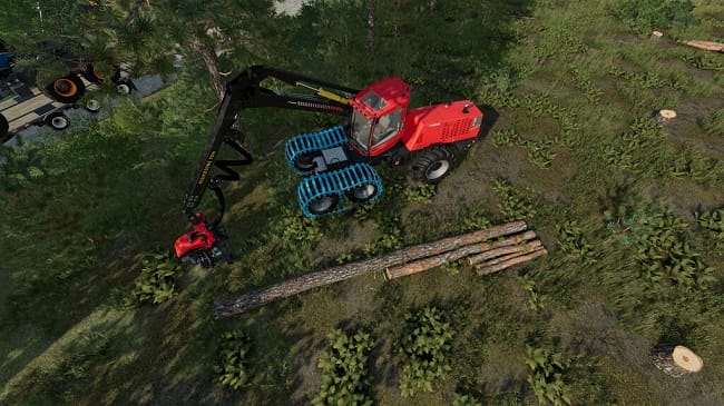 Extended Wood Harvester Cutting v1.0 для Farming Simulator 22 (1.8.x)