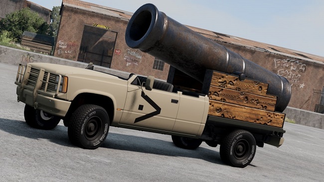 Off-Road Old Cannon v1.1 для BeamNG.drive (0.29.x)