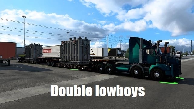 Double Lowboys v9.0.1 для American Truck Simulator (1.46.x)