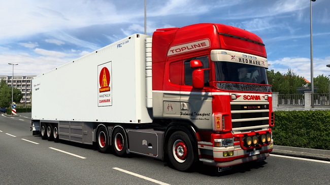 Scania 164L + Custom Trailer v1.0 для Euro Truck Simulator 2 (1.46.x)