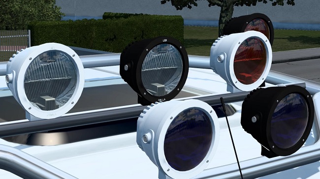 Hella Rallye 4000 Lamp Pack v2.1 для Euro Truck Simulator 2 (1.46.x)