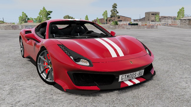 Ferrari 488 Pista v1.0 для BeamNG.drive (0.28.x)