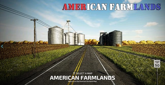 Карта American Farmlands v1.0.0.1 для Farming Simulator 22 (1.9.x)