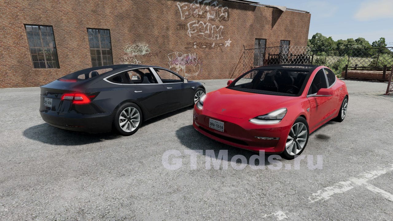 Tesla Model 3 v1.0 » Моды для игр про автомобили от GTMods.ru