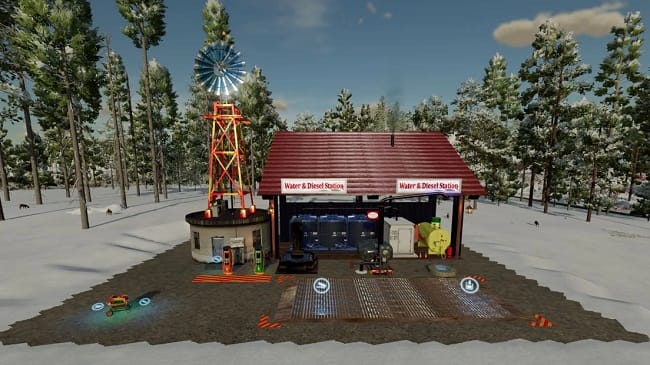 Water Station and Electric Charge v1.1 для Farming Simulator 22 (1.8.x)
