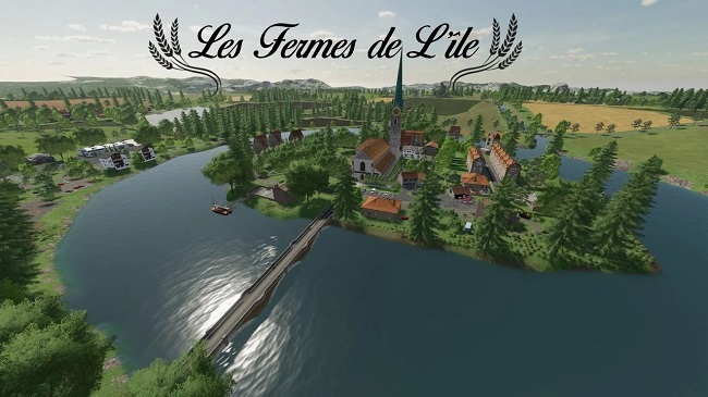 Карта Les Fermes de Lile v1.0.0.2 для Farming Simulator 22 (1.8.x)