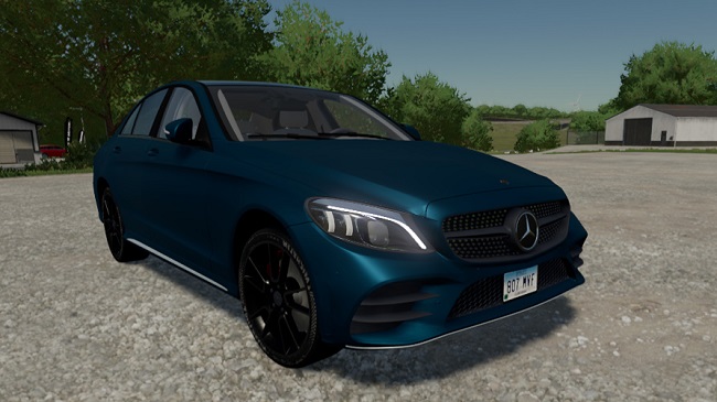 Mercedes Benz C180 v1.0 для Farming Simulator 22 (1.8.x)