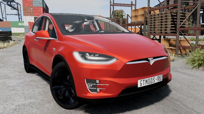Tesla Model X 2017 v1.0 для BeamNG.drive (0.29.x)