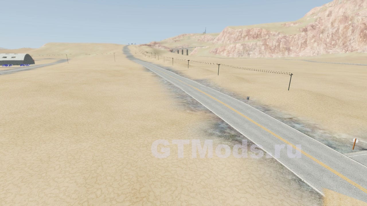 Карта Desert Highway v1.0 для BeamNG.drive (0.27.x) » Моды для игр про  автомобили от GTMods.ru