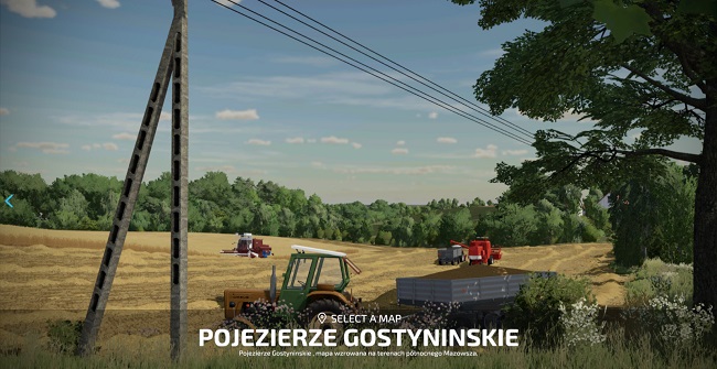 Карта Pojezierze Gostynińskie v1.1.0.1 для Farming Simulator 22 (1.12.x)