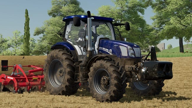 New Holland T6 Tier 4A v1.0.1 для Farming Simulator 22 (1.10.x)