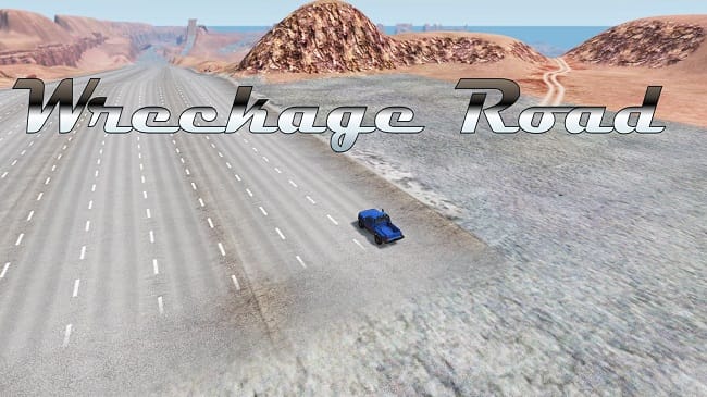 Карта Wreckage Road v1.0 для BeamNG.drive (0.27.x)
