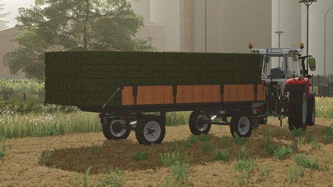 Lizard Small SquareBale Autoloadtrailer v1.0 для Farming Simulator 22 (1.9.x)