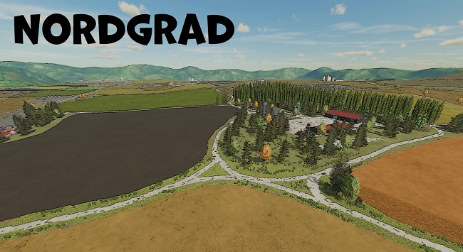 Карта Nordgrad v1.0 для Farming Simulator 22 (1.9.x)