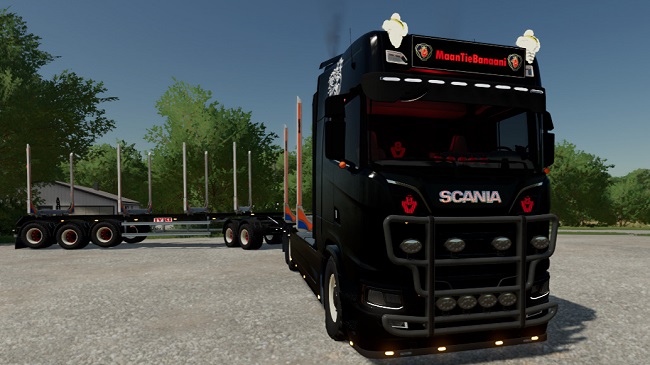 Scania Timber Truck + Trailer v1.0 для Farming Simulator 22 (1.9.x)