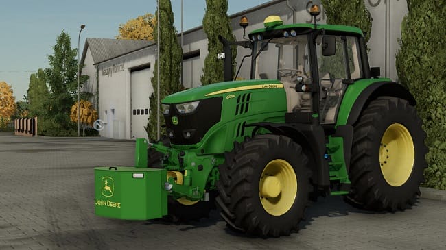 John Deere 6M Large Series v1.0 для Farming Simulator 22 (1.9.x)
