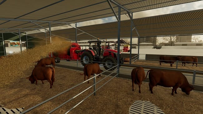 Cattle Pens For Beef Cattle v1.0 для Farming Simulator 22 (1.9.x)