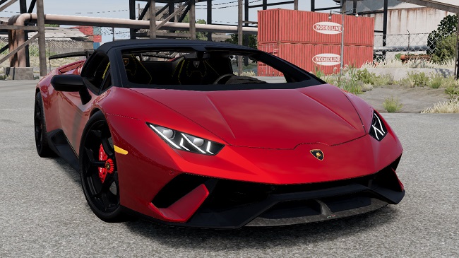 Lamborghini Huracan v1.0 для BeamNG.drive (0.28.x)