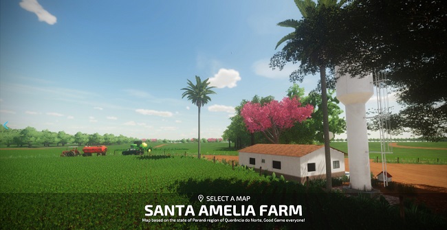 Карта Santa Amelia Farm v1.1 для Farming Simulator 22 (1.9.1.x)