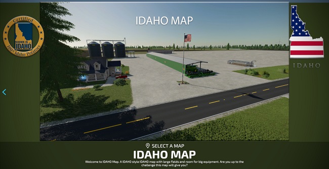 Карта IDAHO v2.0.0.1 для Farming Simulator 22 (1.9.x)