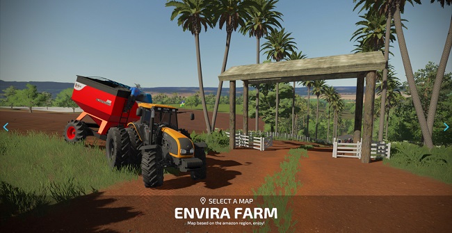 Карта Fazenda Envira v1.0 для Farming Simulator 22 (1.9.x)