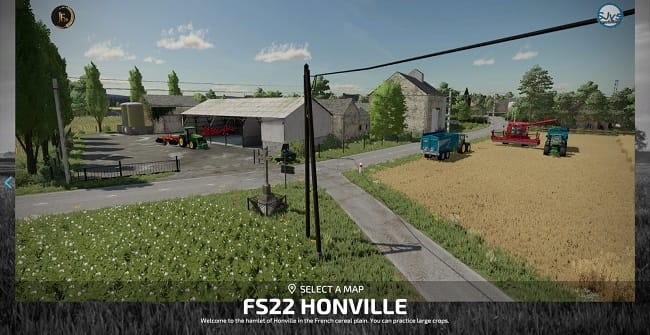 Карта Honville v1.0.1.1 для Farming Simulator 22 (1.9.x)