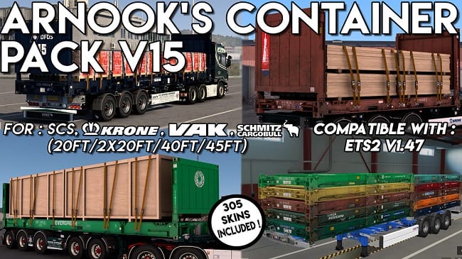 Arnook's SCS Containers Skin Project v17.0