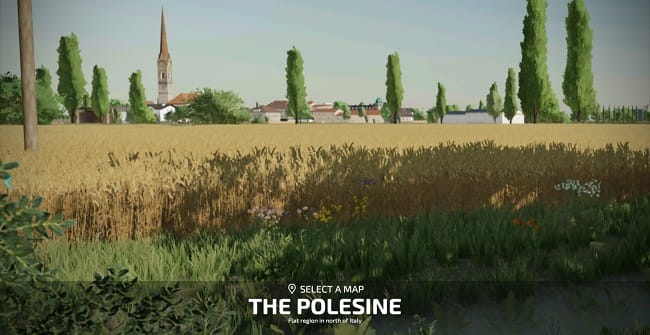 Карта The Polesine v1.1 для Farming Simulator 22 (1.10.x)