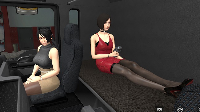 Girls Co-Driver v1.1 для Euro Truck Simulator 2 (1.47.x)