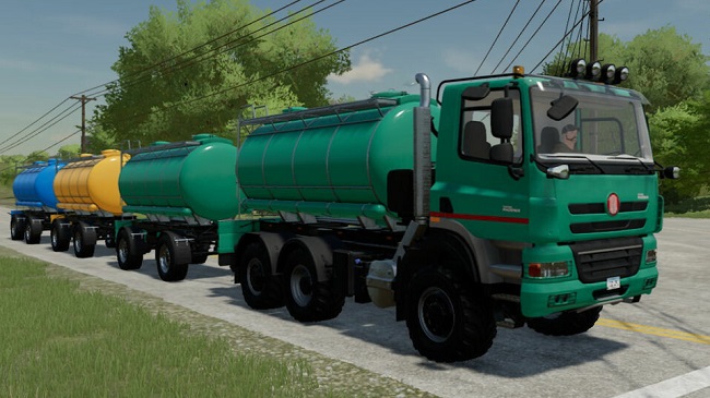 Liquids Handling Truck Train v1.0 для Farming Simulator 22 (1.10.x)