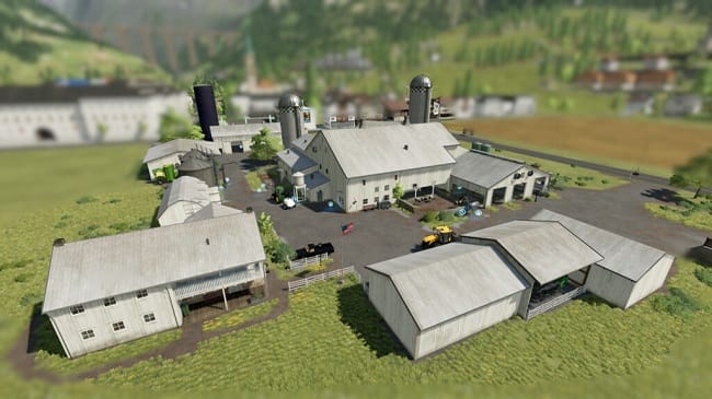 USA White Farm Buildingpack v1.0.0.1 для Farming Simulator 22 (1.11.x)