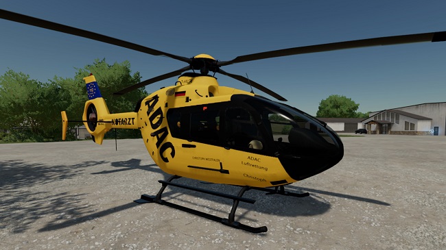 ADAC Eurocopter EC135 v1.0 для Farming Simulator 22 (1.10.x)