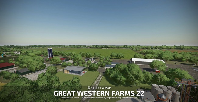 Карта Great Western Farms 22 v3.0 для Farming Simulator 22 (1.10.x)