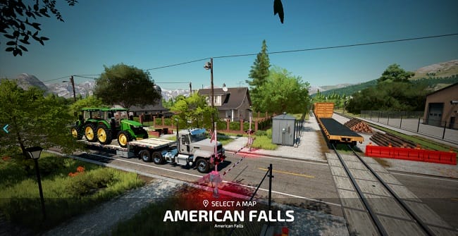 Карта American Falls v1.0 для Farming Simulator 22 (1.10.x)