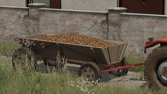 Selfmade Wooden Trailer v1.0 для Farming Simulator 22 (1.11.x)