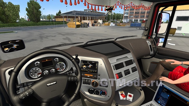 Интерьер стандартного Daf XF105 v1.0 для Euro Truck Simulator 2 (1.48.x)