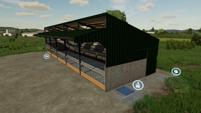 Five Bay Cow Shed v1.0 для Farming Simulator 22 (1.12.x)