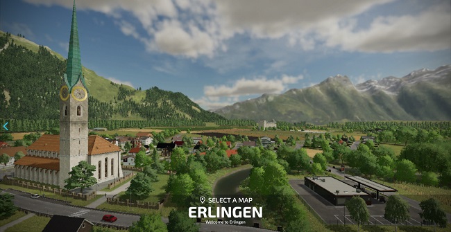 Карта Erlingen v1.0 для Farming Simulator 22 (1.12.x)
