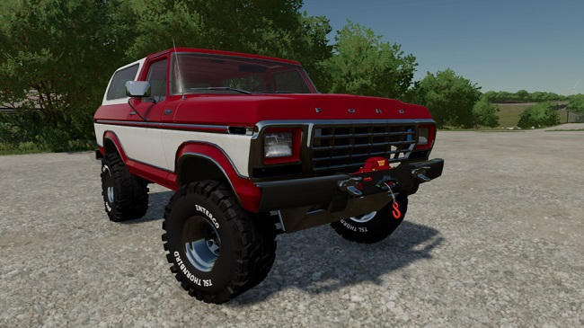 Ford Bronco Custom 1978 v2.0 для Farming Simulator 22 (1.12.x)