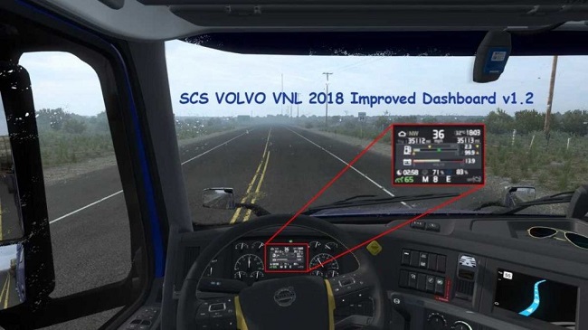 SCS Volvo VNL 2018 Improved Dashboard v1.2