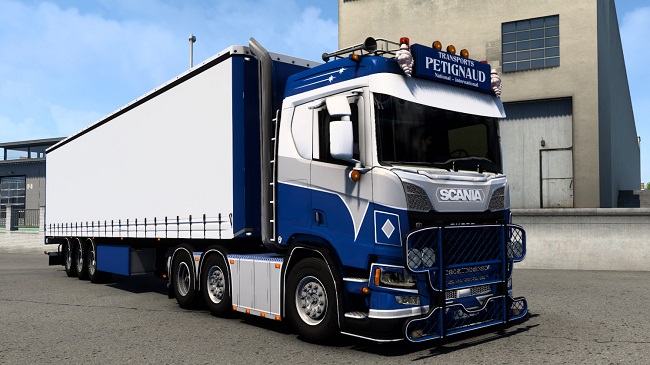 Scania R580 Petignaud + Pacton Trailer v1.0