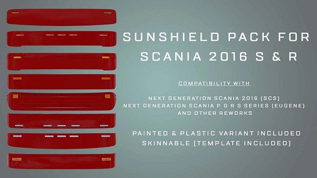 Scania NG S/R Sunsheild Pack v1.0