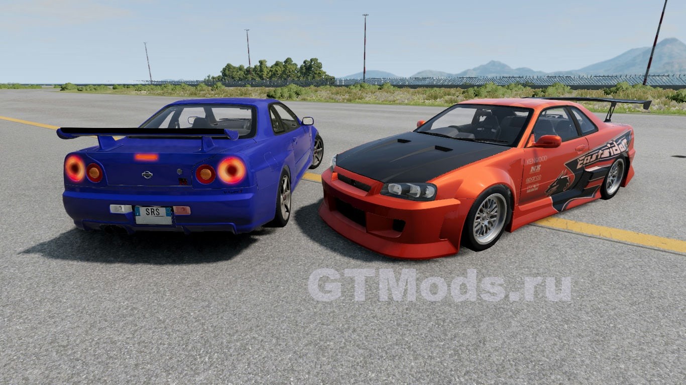 Nissan Skyline R34 v5.6 » Моды для игр про автомобили от GTMods.ru