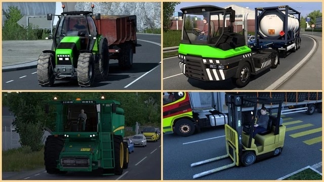 Slow Traffic Vehicles ETS2 v1.2