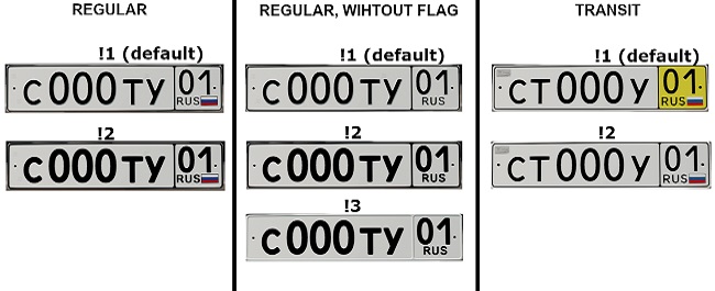 Российские Номерные Знаки v1.4