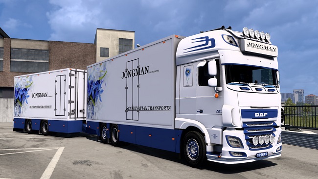 DAF XF116 Flower Shuttle + Trailer v3.0