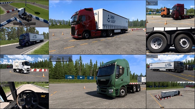 Driving Academy Additions – More trucks – 6×2, 6×4 and EVs v1.0