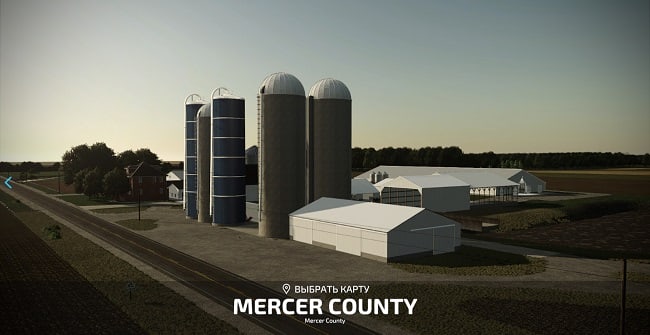 Карта Mercer County, Ohio FS22 v1.0.0.0