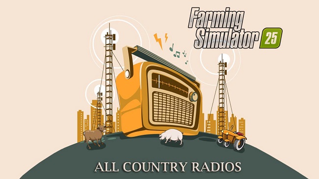 FS25 All Country Radios v1.0.0.0